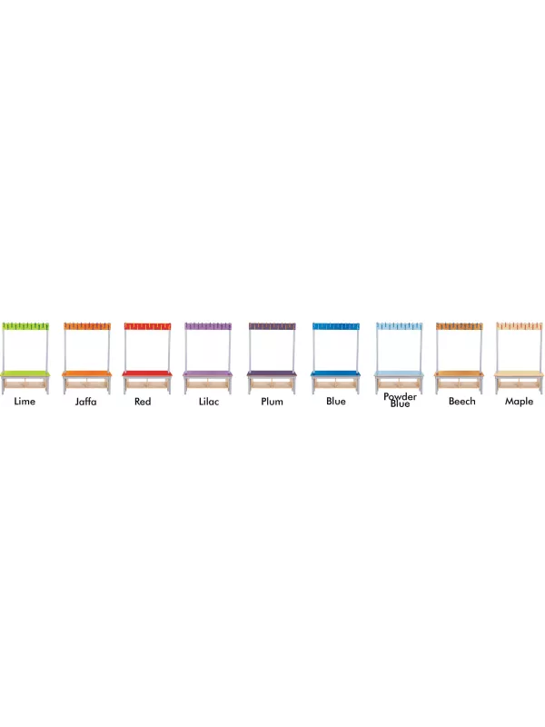 Willowbrook KubbyClass Double Sided Coat Benches